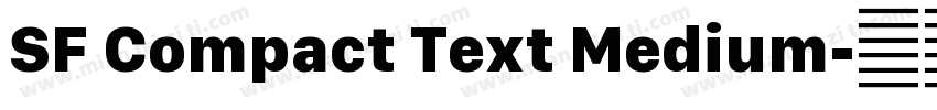 SF Compact Text Medium字体转换